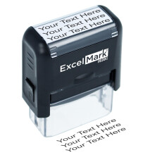 ExcelMark Custom Rubber Stamp Sauberes und einfaches Stempeln Personalisierter Selbstfrbestempel (klein)