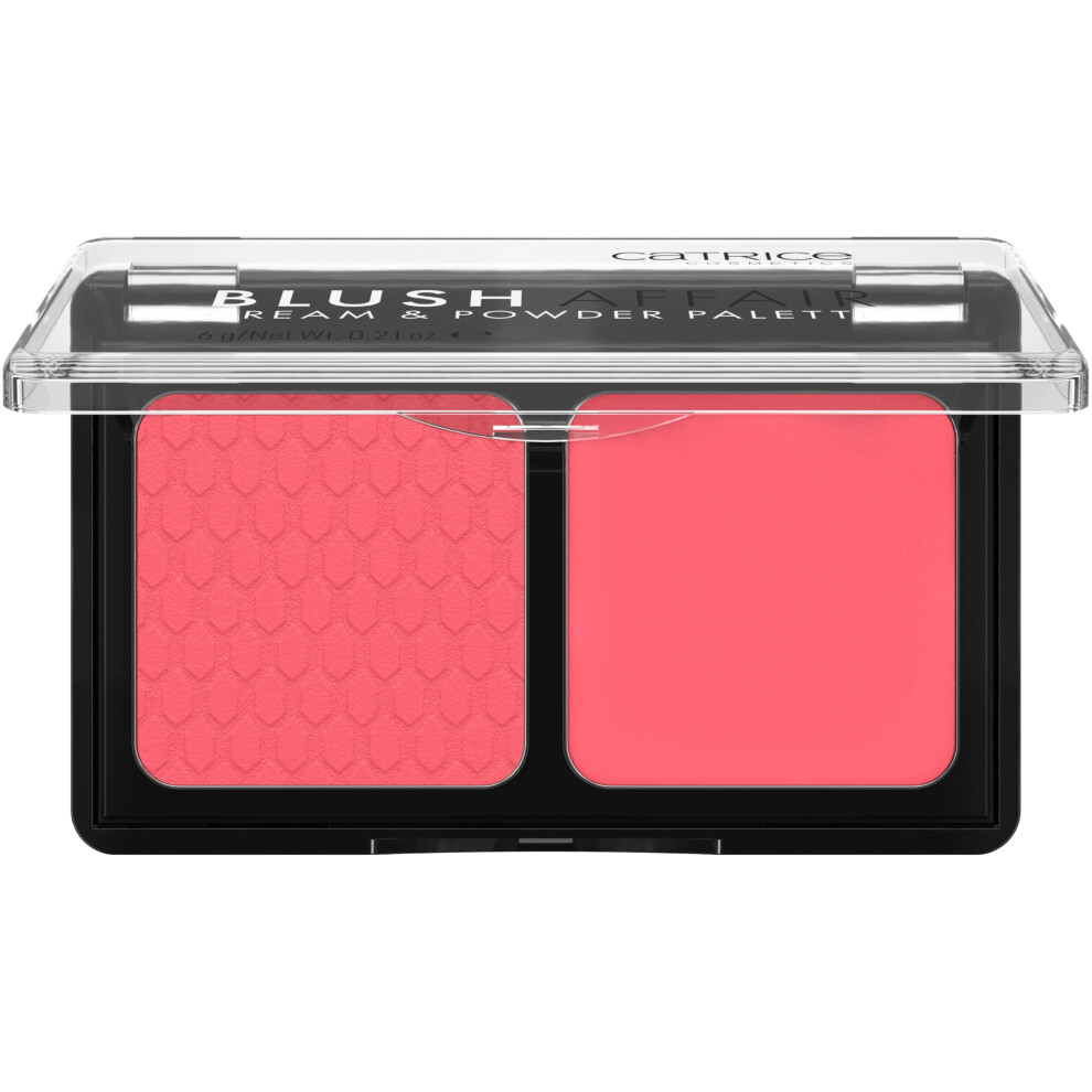 Catrice Cream | Blush Affair & Powder Palette | Highly Pigmented Radiant & Soft Matte Powder | Vegan & Cruelty Free 010 Stunning Strawberry