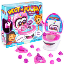 Brybelly Shoot The Poop Unicorn Edition - Sparkly Glitter Poops och helt nya rstlinjer - Roligt familjespel