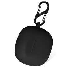 Geiomoo Silikonhlle fr Skullcandy Rail Skullcandy Rail ANC Schutzhlle mit Karabiner (Schwarz-1)