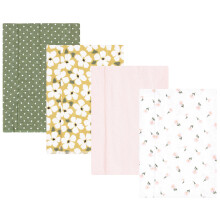 Hudson Baby Unisex detsk    bavlnen    flanelov    deky na odgrgnutie,    alviov    kvetinov   , jedna velkost