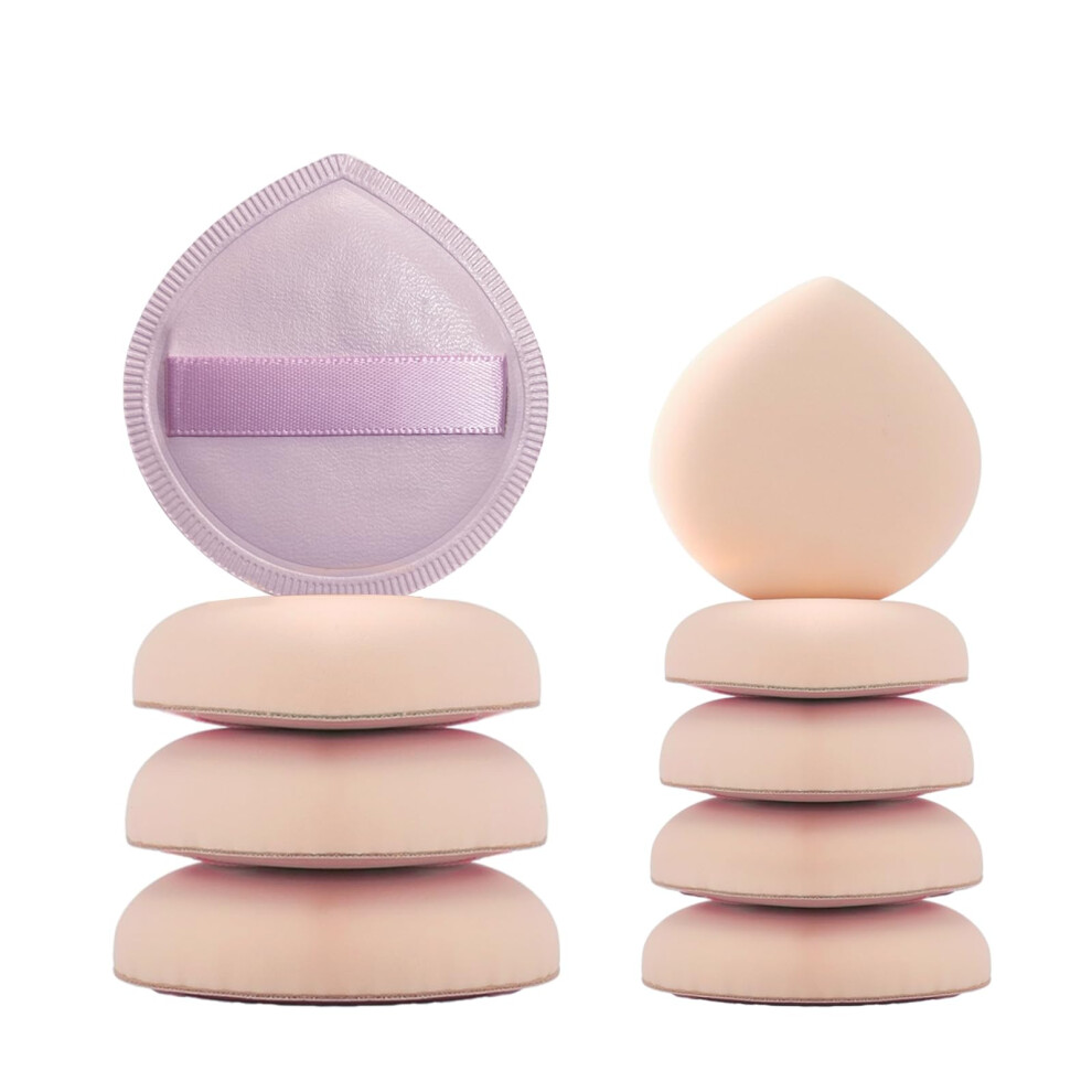 Gfouns 9 Pcs Beauty Blender Makeup Sponges For Foundation Powder Puff:makeup Sponge For Liquid,Cream,And Powder,Medium And Mini Size Beauty Sponge For