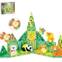 Picassotiles magnet fliser byggesten skovdyr tema leges?t med 8 karakter actionfigurer uddannelsesm?ssigt stam l?ringskonstruktionss?t foregive l