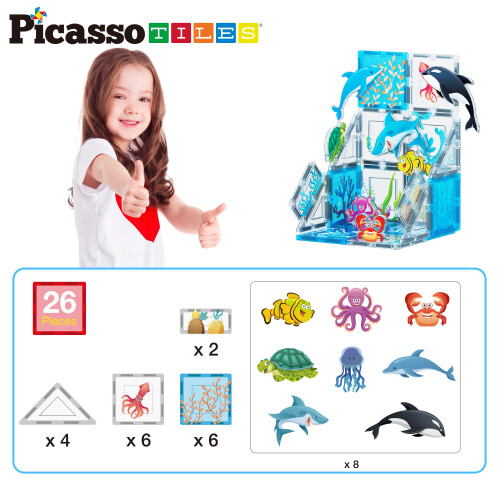 PicassoTiles ?a???t??? ??a????a ??  ?s??   e T?  a Ta??ss??? ????, Set ?a????d???   e 8 F?????e? ???s??   e ?a?a?t??e? O?ea???, ?a???t??? ??a????a STE 2