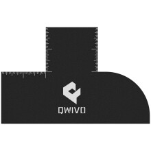 Qwivo Color Enhancement Barber Card met meetindicatoren, eenvoudig te reinigen haarlijnmaker voor Barber Shape, herbruikbare baardlijntool, Color Spr