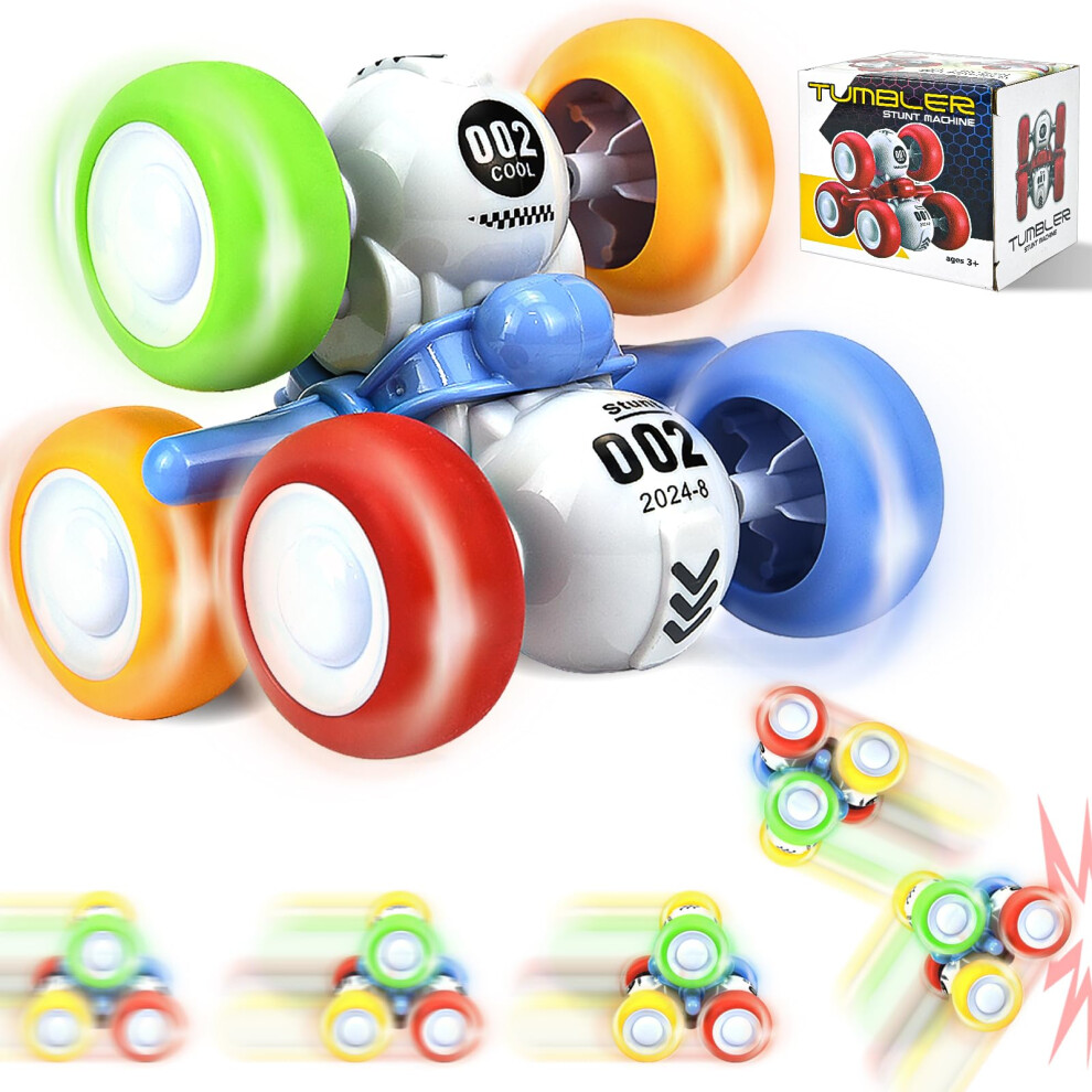 CDDZSW 6 Wheels Pull Back Cars Toys for Toddler Age 3-6 360 Rotating Stunt Car Toys 3-6 Year Old Kids Friction Powered Car Toys Vehicles for Toys Age-image-OPC-PFYPG6D-NEW