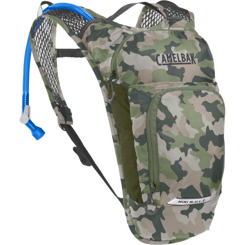 CamelBak CamelBak Mini M.U.L.E. Kids Hydration Backpack for Hiking and Biking - 50oz  Camo