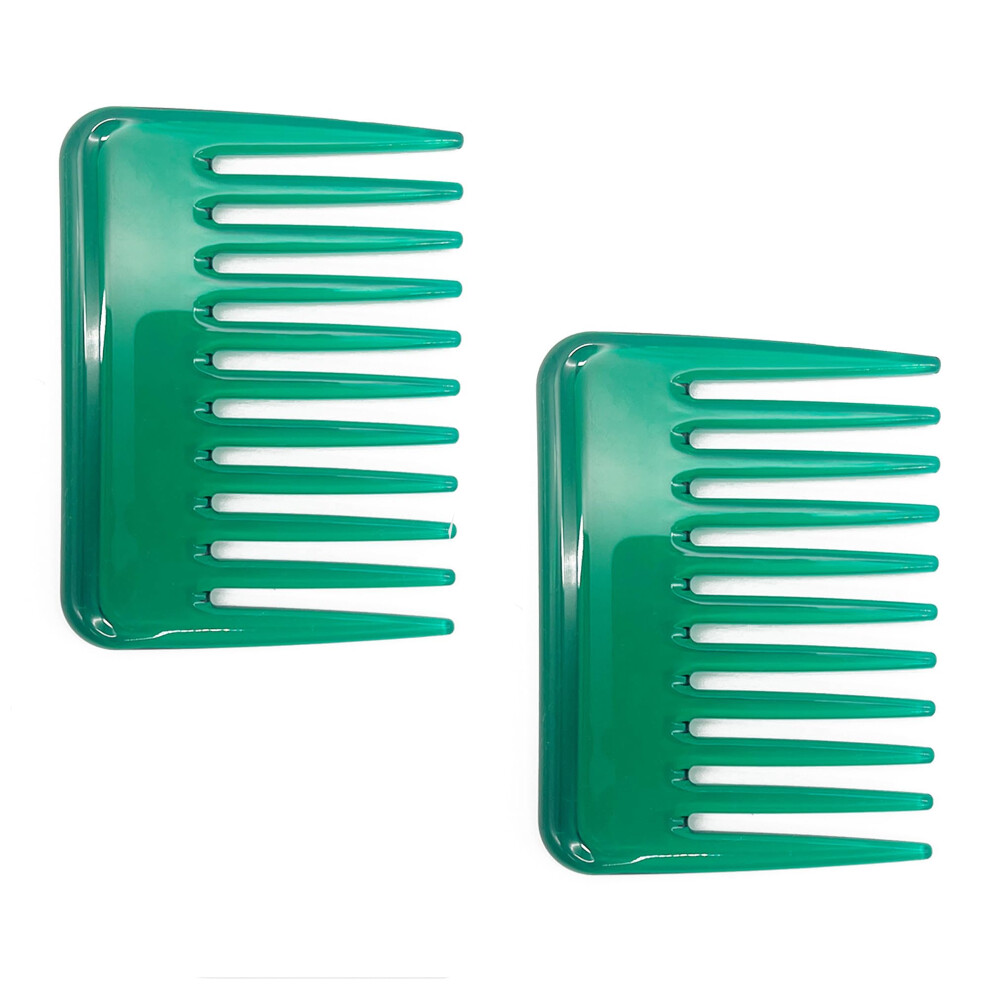 Mini Peigne à Dents Larges, Petit Peigne De Voyage, Peigne DéMêLant Pour Cheveux, Peigne à Barbe, Peigne De Poche Pour Cheveux BoucléS, Humides E-image