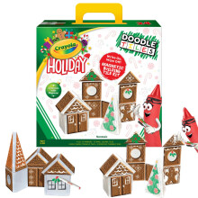CreateOn Crayola Holiday Gingerbread House Magnetiske fliser Magnetiske Brnebyggelegetj Pdagogisk stilklegetj til alderen 3+ 24-dele st