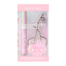 Wet n Wild Hello Kitty Glitter mascara & cail curler Set - Intempape Multi-Fonctional Duo avec cruaut paillette rose irise et vgtalien
