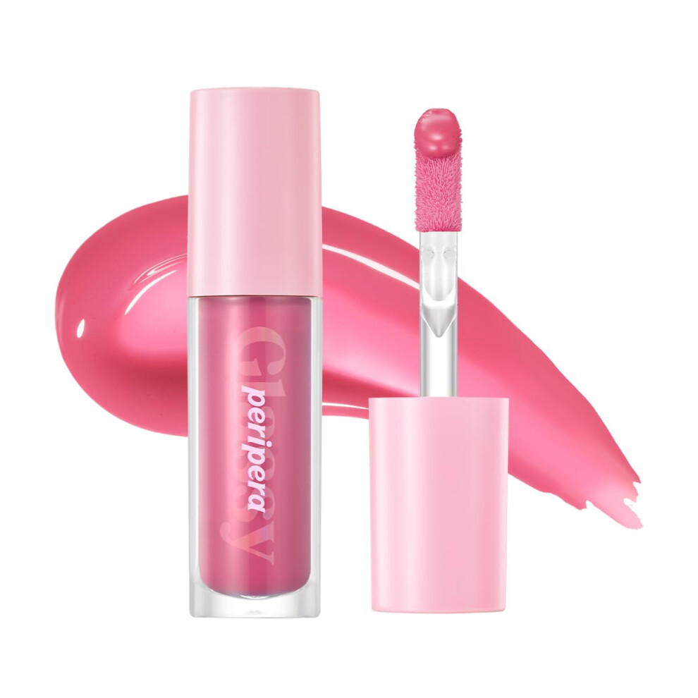 Peripera Ink Glasting Lip Gloss | Non-Sticky, High-Shine, 4XL Wand For Easy Application, Comfortable, Plumping, Fuller-Looking Lips, Moisturizing, Lon
