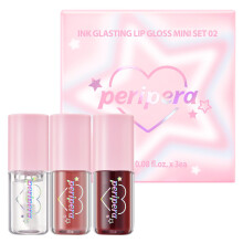 Mini set regalo per le vacanze di lucidalabbra lucidanti con inchiostro Peripera (mini set da 2,5 ml * 3) Ottimo per riempire le calze Set di luc