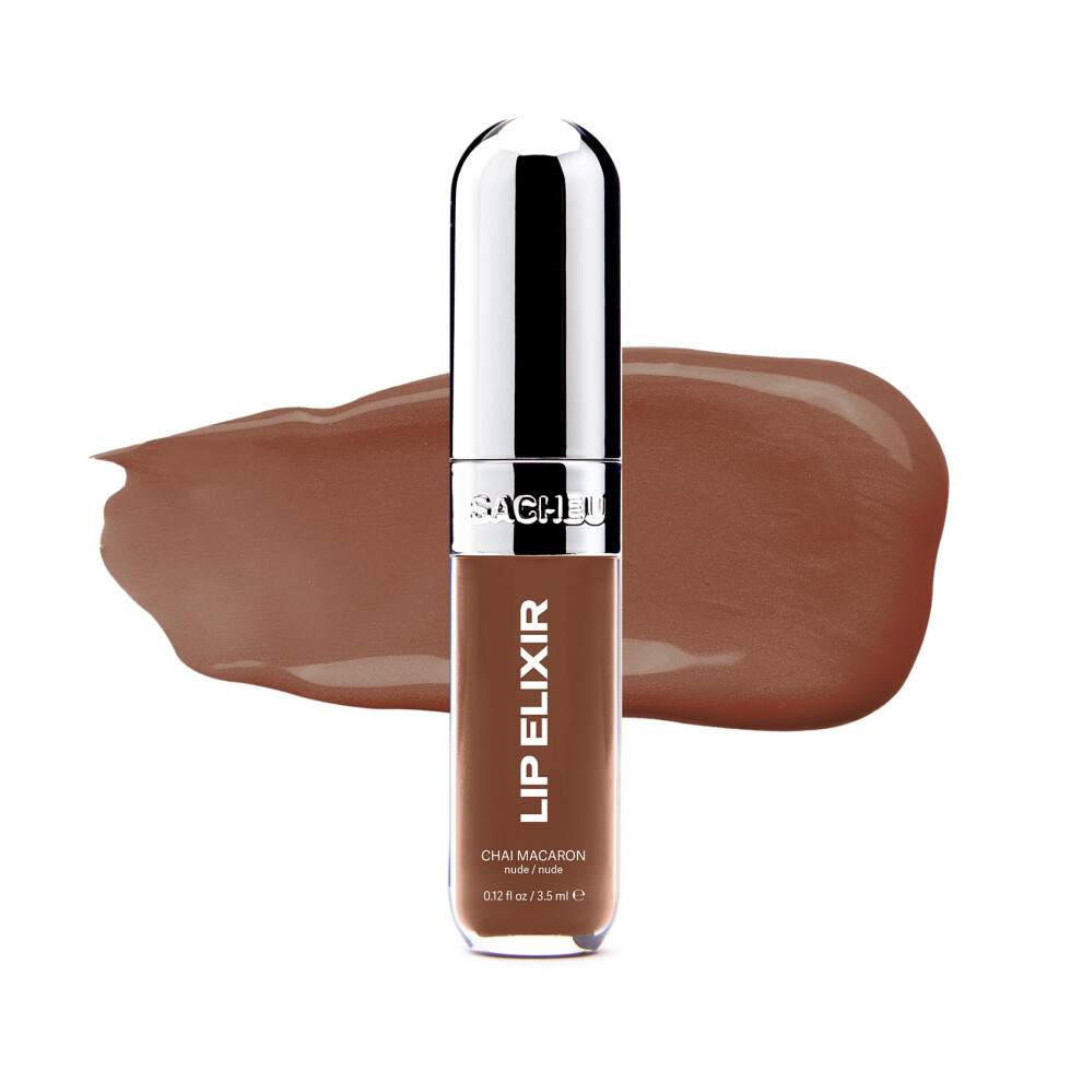 Sacheu Lip Elixir Nourishing Lip Glaze And Lip Tint Gloss. High-Shine Lip Gloss. Moisturizing Lip Gloss Enriched With Lip Oils For Hydrating Smooth Fi
