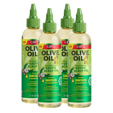 Ors Olivenl Nhrendes exotisches Kopfhautl angereichert mit Babassu fr intensives Feuchtigkeitsl 4,3 Unzen (4er-Pack)