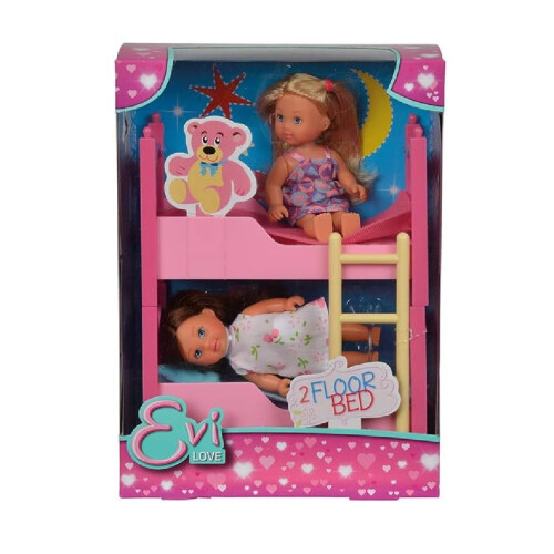 Simba Evi Love 2 Floor Bunk Bed Playset With 2 Dolls