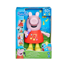 Peppa Pig Talk & Sing Interactive Doll — 8-Inch Talking & Singing Peppa with 50+ Sounds, I Spy Game, 4 Songs - Board Game