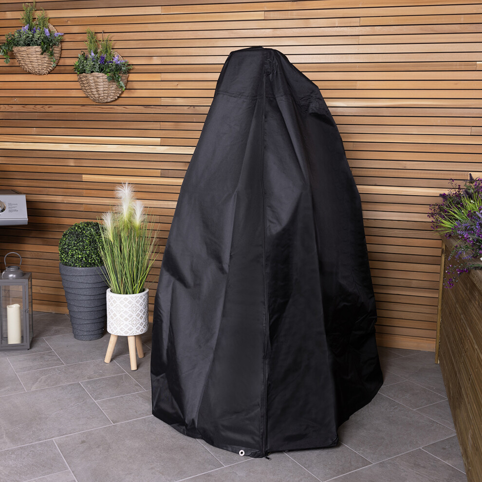Charles Bentley Rattan Swing Seat Cover - Black