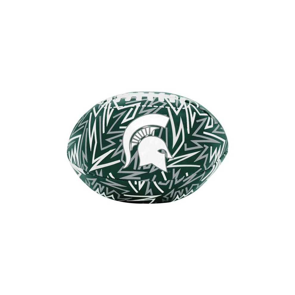 Photos - American Football and Rugby Logo Brands 172-93MCS-R1 Michigan State Graffiti Micro Soft Football