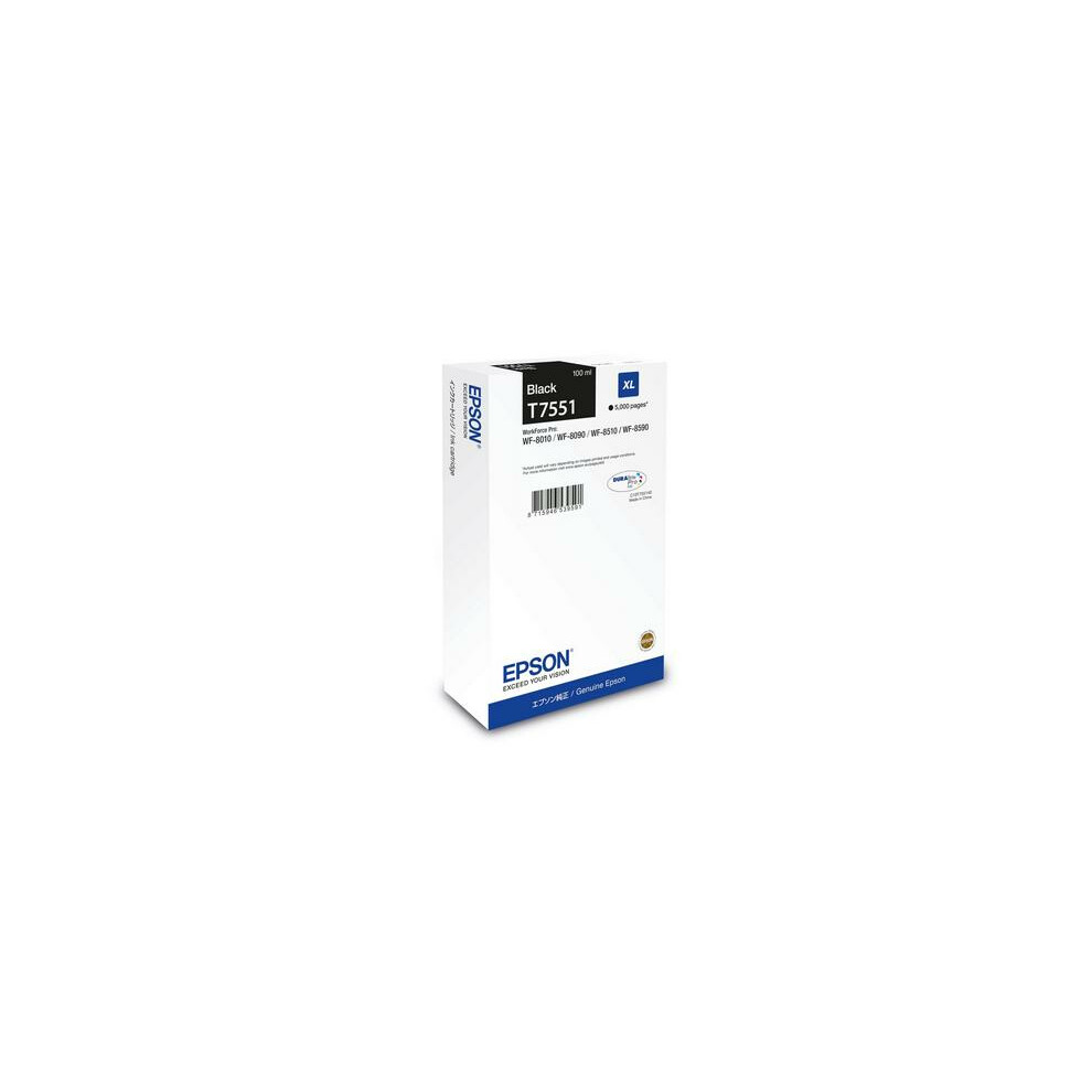Epson Black C13t75514n/T7551 Ink Cartridge 5K Pages 100Ml For W - Image 5