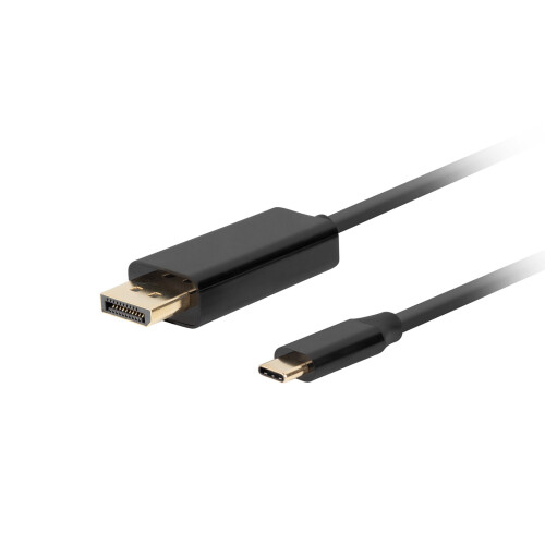 Lanberg USB-C(han) - Displayport(han) Adapterkabel 3m 4K 60Hz Sort
