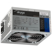 ATX Strømforsyning 550W Akyga Basic AK-B1-550 Blæser 12cm P4 3xSATA PCI-E