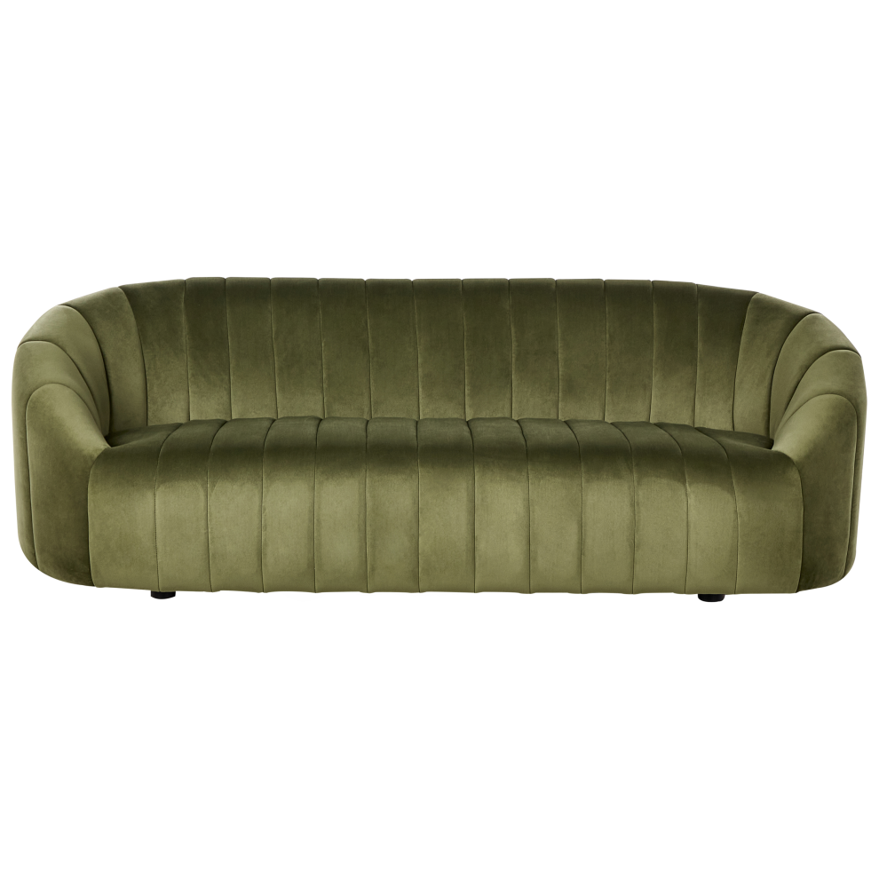 Sofa MALUNG Velvet Dark Green 3 Seater