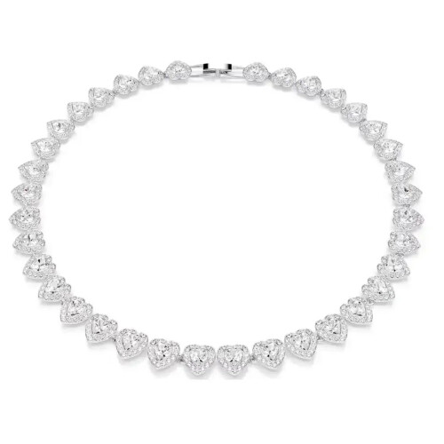 (necklace) Ariana Grande Silver Tennis Women's Heart Necklace