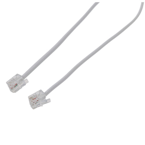 9M 30ft RJ11 6P2C Modulära Telefonkablar Vit 1