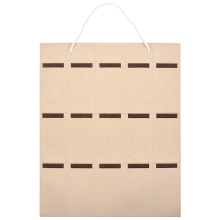 Organizer Sunglasses Storage 15 Slot Eyewear Holder Beige+Brown