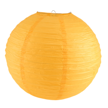 1 x Chinesischer japanischer Papierlaternen-Lampenschirm, 40 cm (16 Zoll), Dunkelgelb