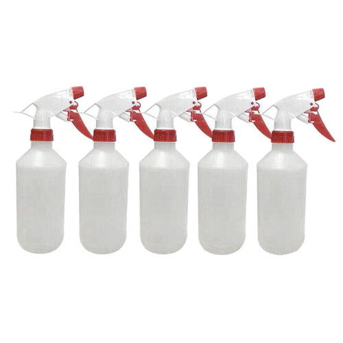 500Mlx5 Packs Plastic Trigger 16 Oz Foaming Cleaning Sprayers
