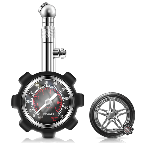 Car 100Psi Multi-Function Tire Pressure Gauge Tire 2
