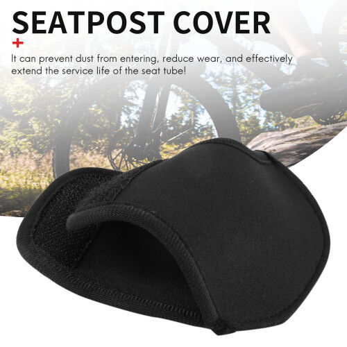 Housse de protection noire pour tige de selle suspendue 2