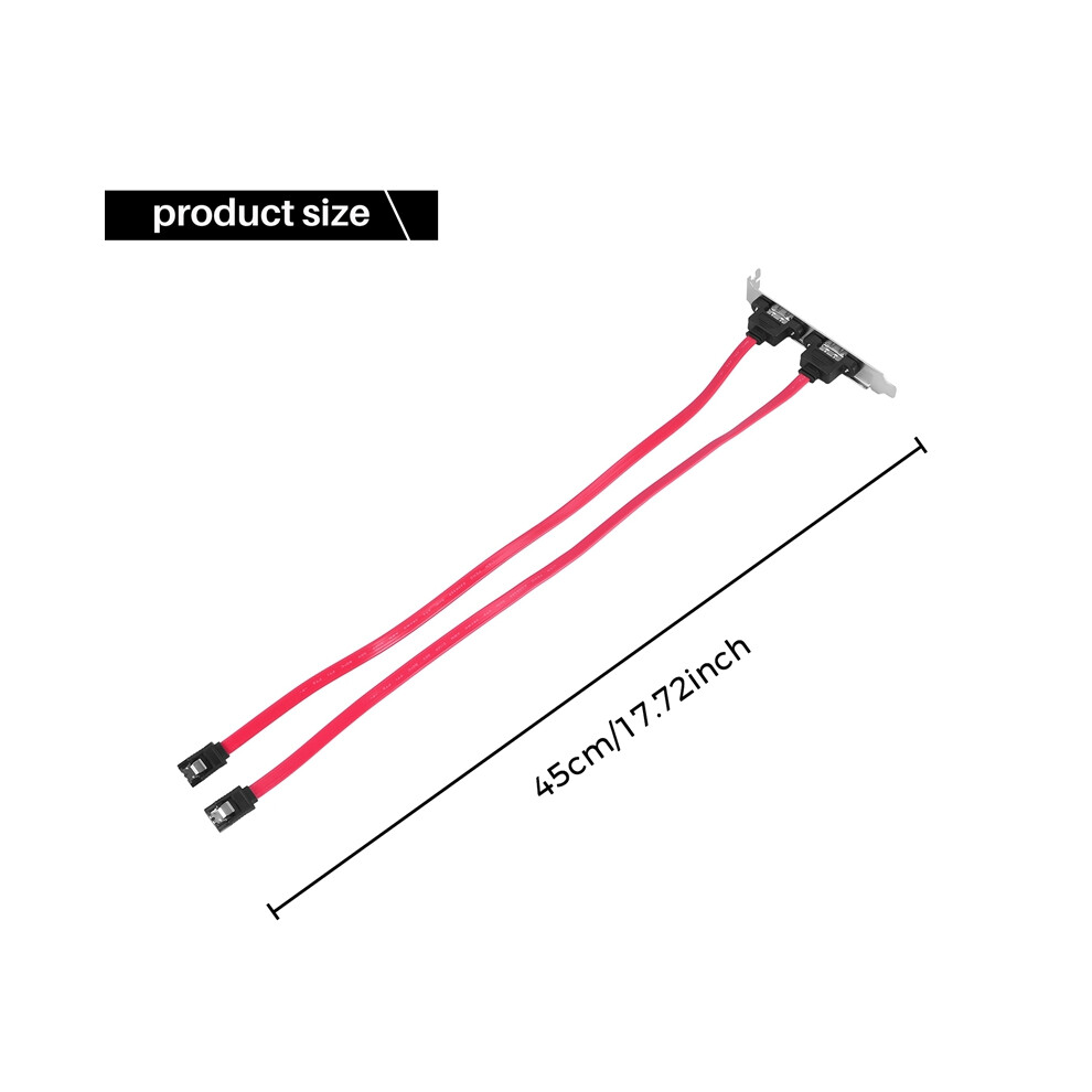 Dual Port Sata Serial Cable To Esata Bracket Adapter Cable 4852214038265