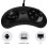 Gamepad bedraad 6-toetsen USB-gamecontroller Joypad voor zwart plastic 6