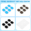 24 τμχ Τακάκια σιλικόνης Drum Damper Pads, Mute Pad Soft Drum Damper Gel Pads 5