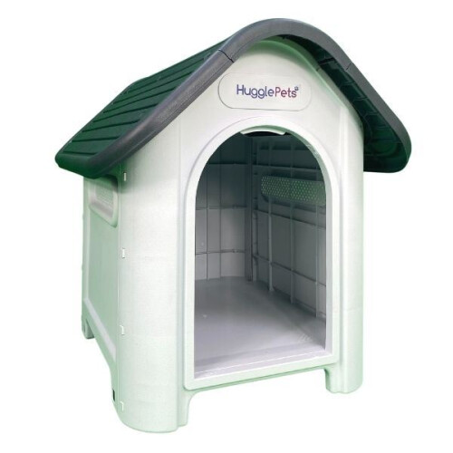 HugglePets HugglePets Plastic Dog Kennel (403) - Grey Roof