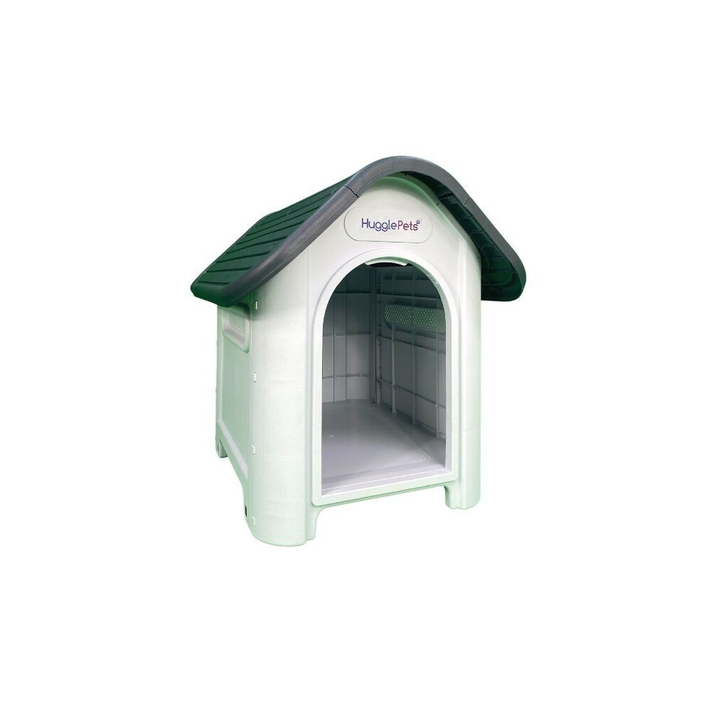 HugglePets Plastic Dog Kennel (403) - Grey Roof