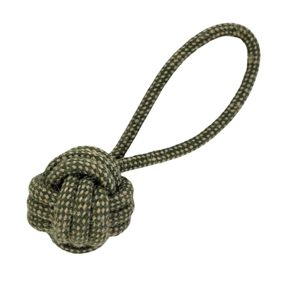 HugglePets Legacy Hemp Ball Tugger Dog Toy