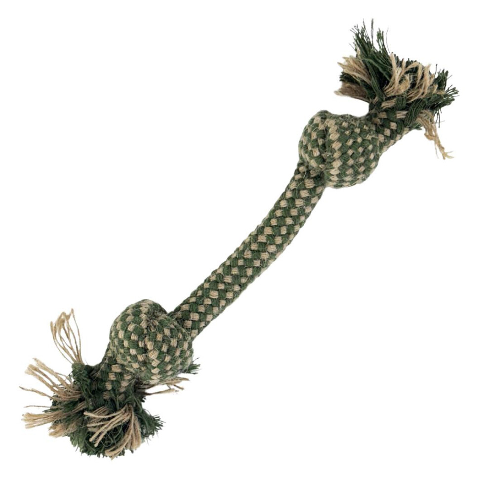 HugglePets Legacy Hemp 2 Knot Bone Dog Toy