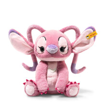 Steiff Disney Originals Angel Cuddly Toy, Cute Stuffed Toy with Plastic Eyes, Children, Boys & Girls, Soft Cuddly Friends, Plush Toy 23 cm, Pink,