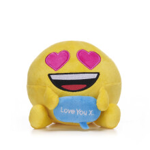 Emoji 7" (18cm) Heart Eyes "Love You X!" Emoji Plush Soft Toy