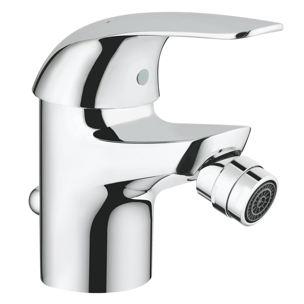 Grohe Euroeco 23263000 New Single-Handle Mixer Tap For Bidet, Chrome, Small