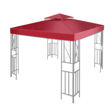 Flexzion Gazebo Top Replacement 10x10 Feet - Canopy Replacement Cover for Double Canopy Tent Dual Tier Pop Up Gazebo Tent Netting Cover, Water, Dirt,