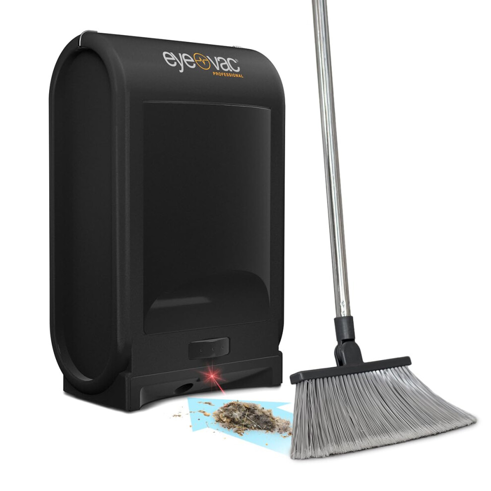 Eyevac Eye-Vac Pro Touchless Stationary Vacuum - 1400 Watts Professional Vacuum With Active Infrared Sensors, High Efficiency Filtration, Bag-Less Canister
