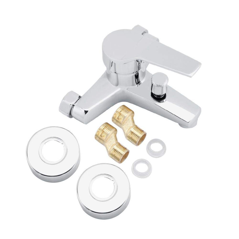 Bathtub Shower Faucet Valve, Bath Shower Mixer Tap Modern Bath Taps Wall Mounted Shower Faucet Zinc Alloy Copper Manual Shower Mixer Valve Control 765613859871