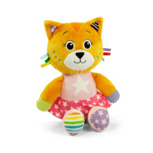 Clementoni Baby Infant Toys - Plush Katy the Kitty - New Born Gift, Animal Soft Toy, Early Development & Activity, Sensory Learning Toys, Cuddly Cat,