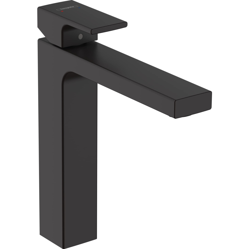 hansgrohe Vernis Shape Basin Mixer Tap 190 with pop-up waste set, matt black, 71562670