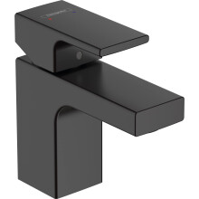 hansgrohe Vernis Shape Basin Mixer Tap 70 with pop-up waste set, matt black, 71560670
