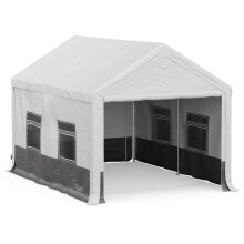 blumfeldt Party Tent - 4x3m, Marquee Gazebo with Sides, Weatherproof Fabric, Sturdy Steel Frame, Easy Assembly, Side Walls with Window, Ideal for